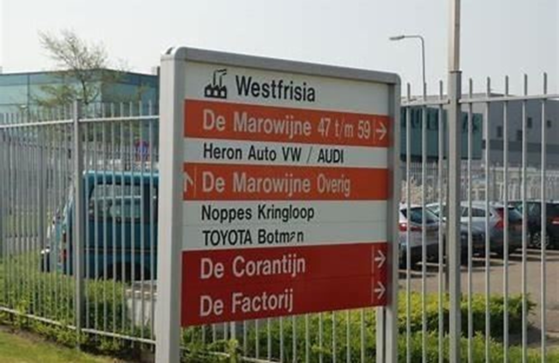 Bedrijventerrein Westfrisia banner